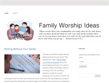 Tablet Screenshot of familyworshipideas.com